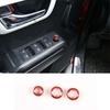 For Toyota Tacoma 2016-22 Red Aluminum Knob Rear View Mirror Adjust/Volume Trim