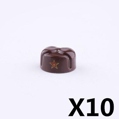 US Soviet British Soldier Figures Helmet M1ssh40 M3 Beret Military Accessories Building Blocks Toys For Children J004