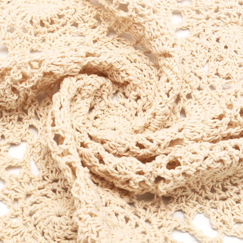 1PC Round Tablecloth Doily Table Cloth Crochet Lace Cotton Cover Mat Banquet Wedding Decoration