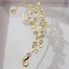 1 Pair Women Prom Ear Cuffs Non-pierced Ear Clips Butterfly Wings Rhinestone Earrings Anti-slip Lightweight