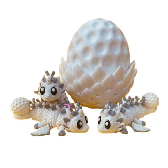 

3D Printed Dragon Egg Ornament Figurine Inside, Sports Toy with Dragon Ball Inspired Fidget Toy, Stress G