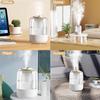 Air Humidifier 2.2L Large Capacity Double Spray Humidifier for Home Bedroom Room Desktop USB Water Humidifier with Night Light