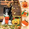 PETCARE Funny Pumpkin Dog Halloween Costume Pet Dog Cat Thick Plush Pumpkin Decoration Shirt Clothes for Small Medium Dogs Cats Puppy Cute Halloween