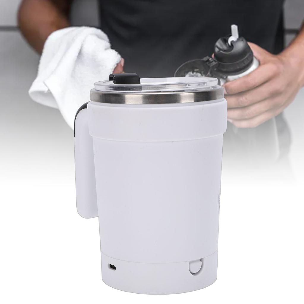 Self Stirring Mug Stainless Steel Automatic Magnetic Coffee Mug USB Rechargeable 380ML Capacity with Straw