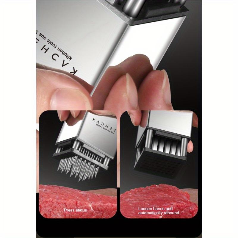 1pc, Premium 304 Stainless Steel Meat Tenderizer Needle For Home Kitchen - Ideal For Steak Chop, Kitchen Utensils, Kitchen Supplies