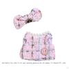 2 Stück Puppenkleid und Schleifen-Haarspange Miniaturkleidung Handgefertigte Kleidung für 15-17 cm