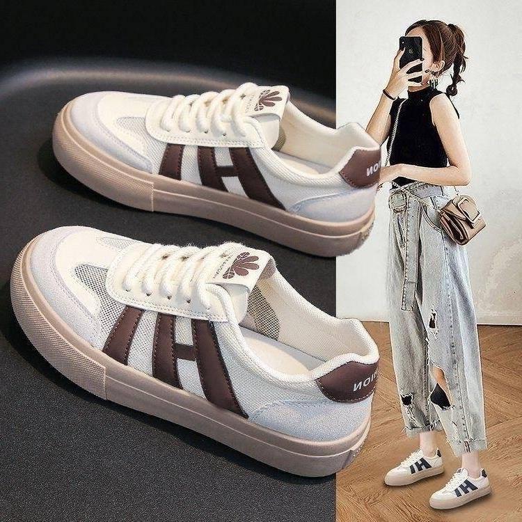 Plataforma Forrest Gump sapatos 22 novo outono esportivos malha três listras estudante tênis de plataforma moda