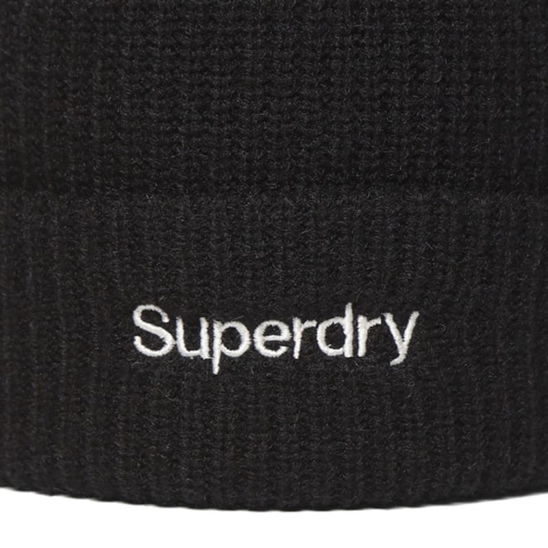 SUPERDRY Essential Basic Logo Beanie Black