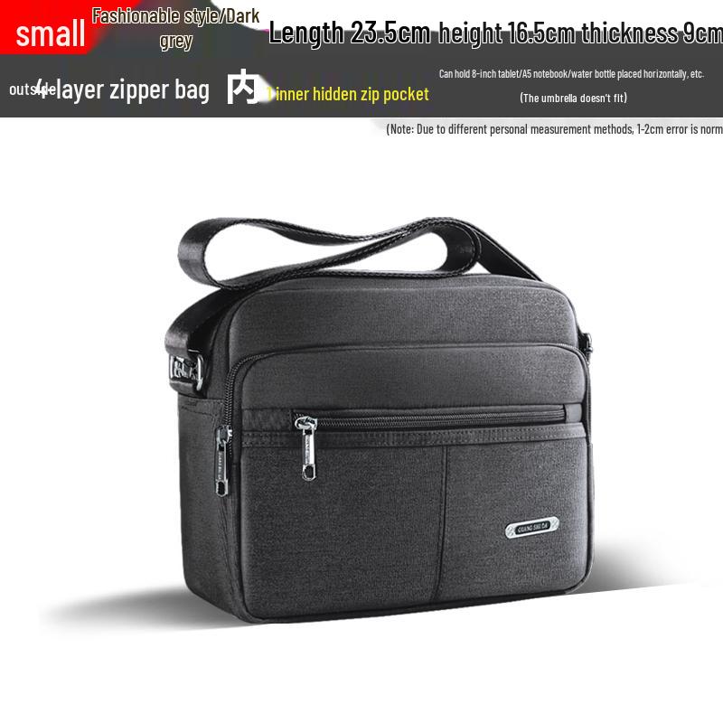 Trendy Men's Waterproof Oxford Crossbody Shoulder Bag