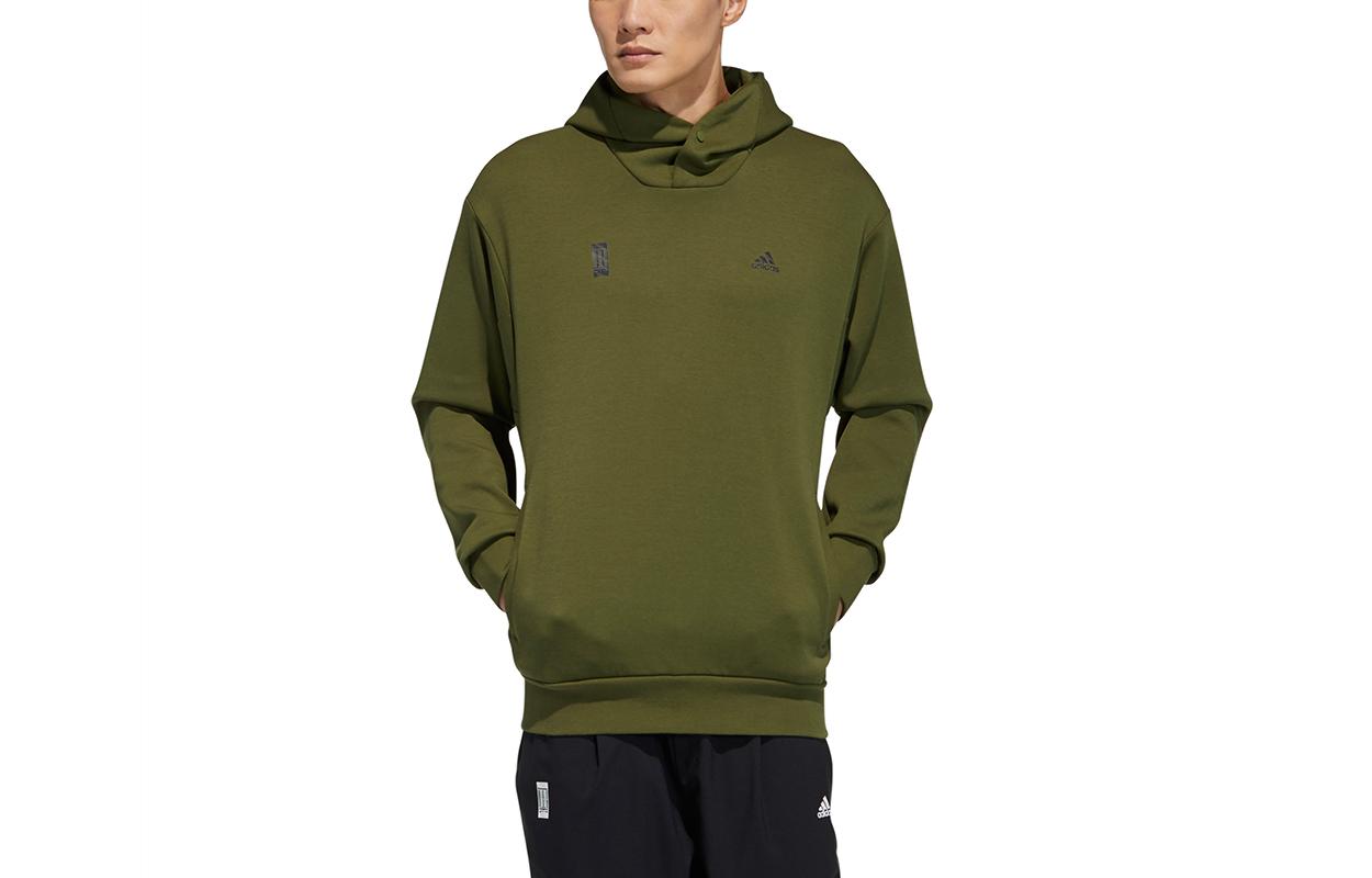 Adidas Sweatshirts Men s Green Hooded Moderate Regular GP0923 M