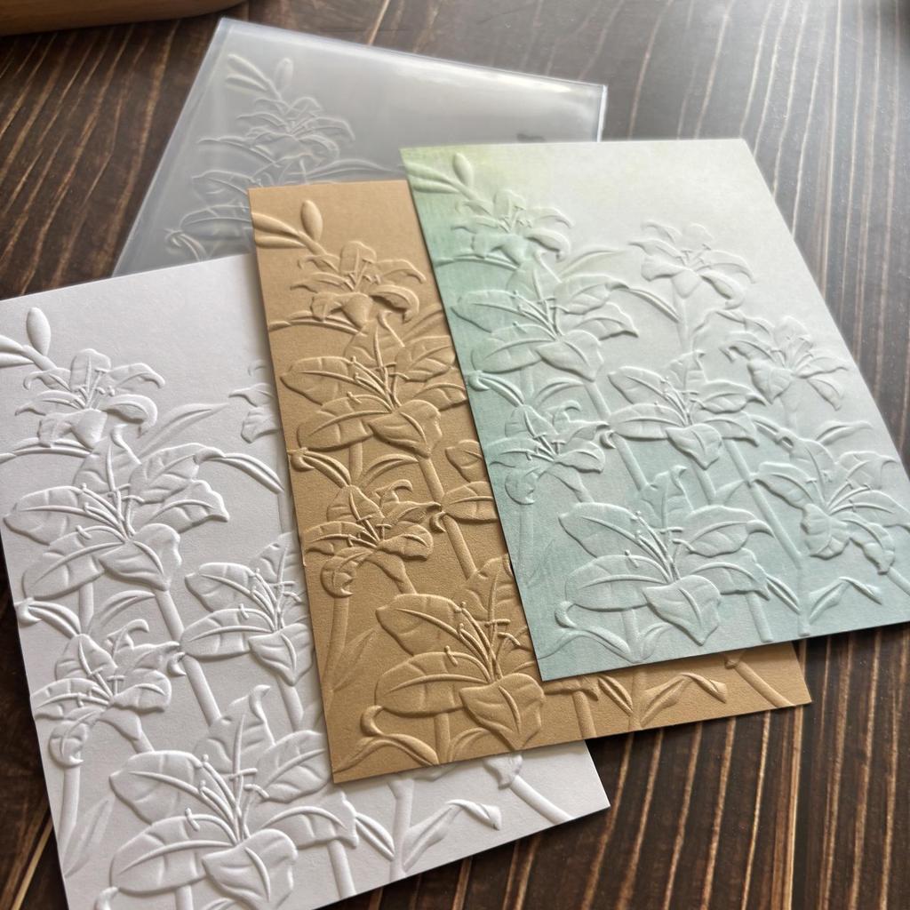 3D Textured Plastic Embossing Mold - Concave-Convex Template for DIY Journal Embossing, Set of 39.