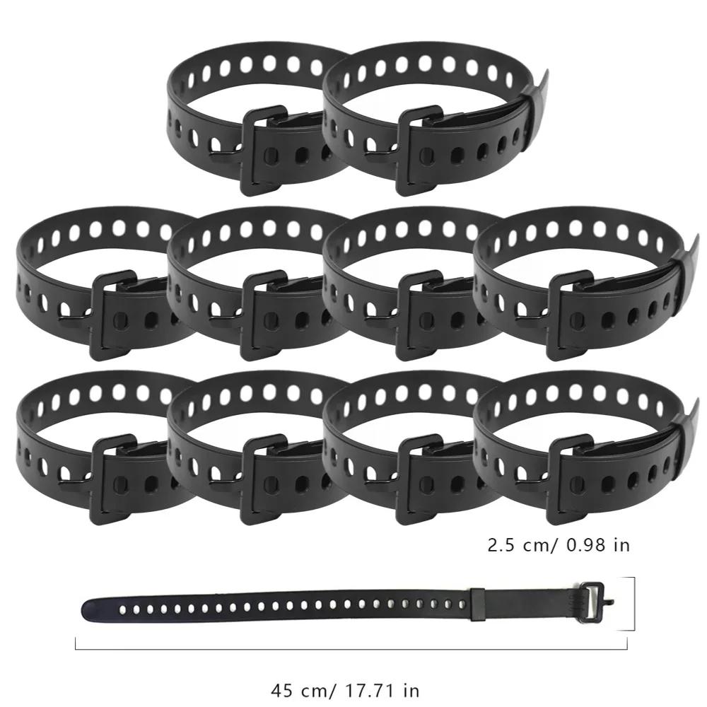 10PCS Rubber Tension Strap Cargo Belt Travel Compact Ties Fixed Cargo Tie Lashing Outdoor Camping Down Luggage Buckle Strap