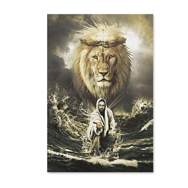 Jesus Series Christ Religious Faith Canvas Paintings Posters and Prints Wall Art Pictures for Living Room Home Decor