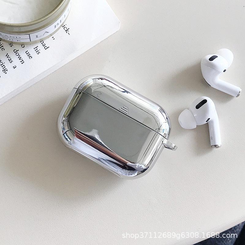 Compatible with Apple AirPods Pro 3rd Generation Bluetooth Earphone Case Fashion Electroplated Full Coverage TPU Soft Case