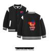 Children's Fleece-Lined Baseball Jacket - 2026 New Style, Medium/Large, Autumn/Winter Warmth, Unisex Academy Chic.