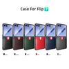 For Samsung Galaxy Z Flip 7 Case Luxury Lichee PU Leather Skin Card Protective Back Cover Case For Samsung Z Flip 7 6 5 4 Shell