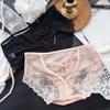 Slip da Donna Estivi Sexy in Raso e Pizzo con Cut-out Jacquard Senza Cuciture
