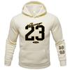 23 USA Art Letter Design Man Clothes Street Style Fleece Sweatshirts Autumn Casual Hoodies Fashionable Crewneck Pullovers