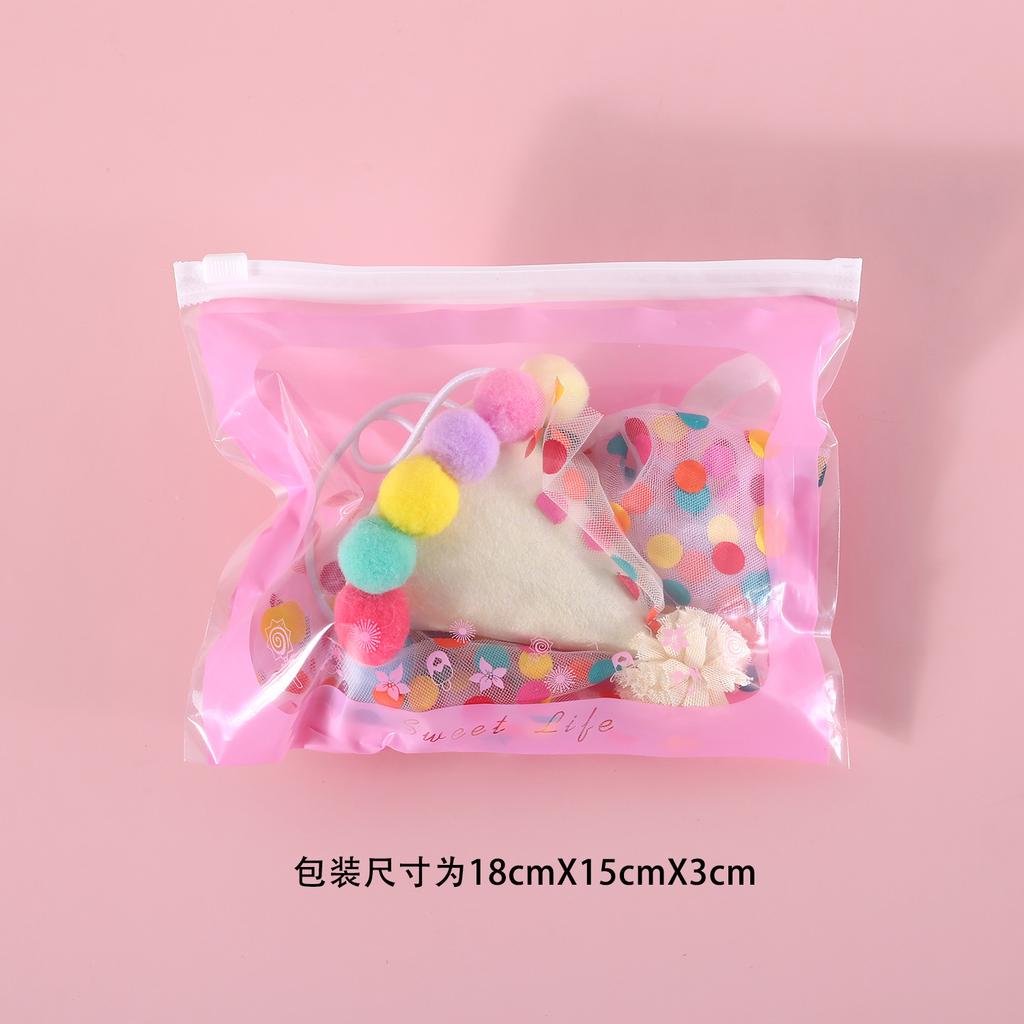 Pet Dog Birthday Dress Up Polka Dot Lace Bib Birthday Hat Set Cat Dog Candy Colorful Ball Bib Collar INS Headwear Birthday Gift