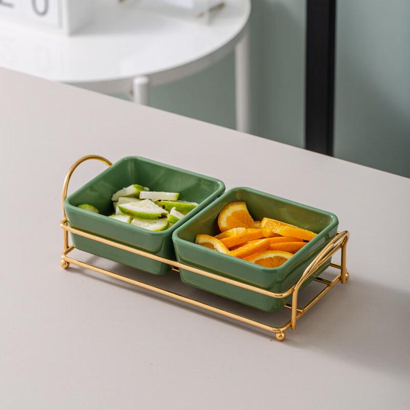 

WUHE Divided Melamine Snack Platter