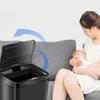 Inductive Trash Can Trash Bin Automatic Smart Sensor Kitchen Bathroom Rubbish Bin Garbage Can Waste Bin Without (Black)