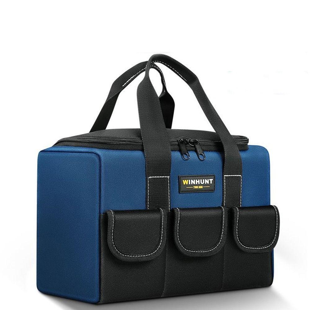 

Thickened Tool Bag Square Electrician Bag Multifunctional Tool Kit Electrician 30 x 17 x 19 cm-Tool Bag