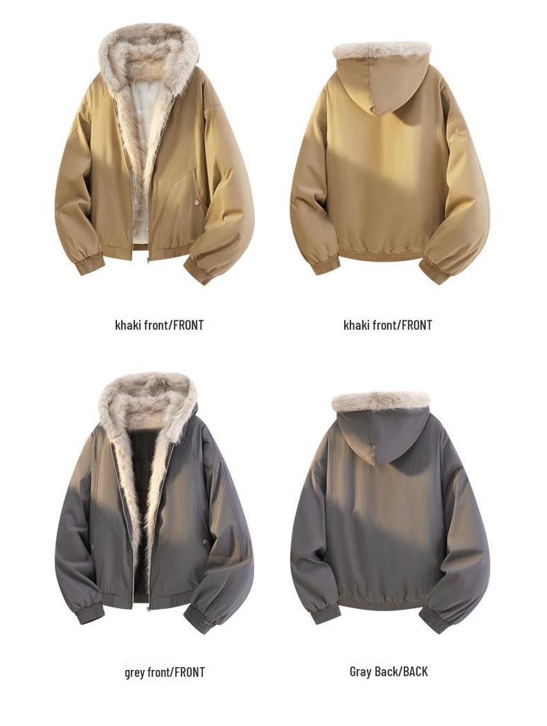Autumn/Winter Men's Trendy Cotton Jacket: Versatile, Windproof, and Warm Casual Outerwear for Couples