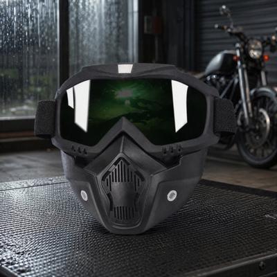 Full Face Goggle Mask Detachable Cycling Goggles Mask with Anti-Fog HD