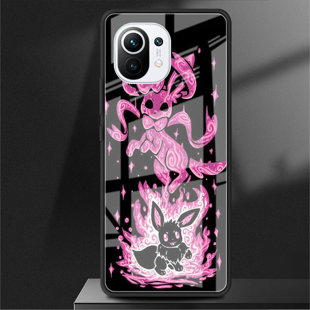 Glashülle für Xiaomi Poco X3 NFC 11 Lite 11T F3 M3 für Redmi Note 11 10 9 8 Pro 10S 9S 9A 9C Handyhülle Pokemon Pikachu Cool