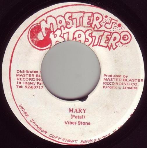 

7inch Record VIBES STONE Mary NONE Master Blaster Jamaica Reggae Ska Dub Used
