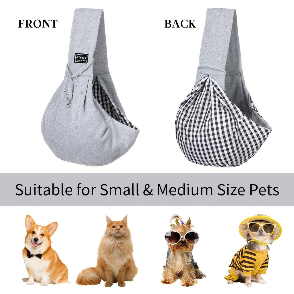 Lightweight Crossbody Bag Suitable for Dogs and Cats, Featuring Breathable Straps for Comfortable Travel. It'S Portable, Foldable,