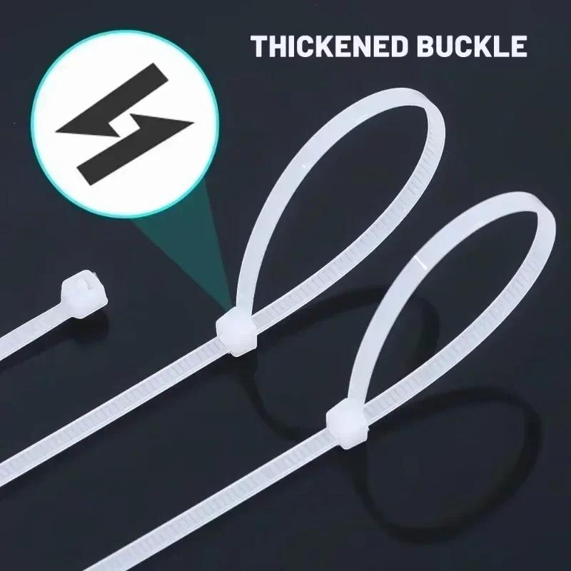 Cable Ties Reusable Plastic Flanges Ties Cable Plastic Nylon Cable Ties organizer Clamp Self-locking Offi Wire Zip