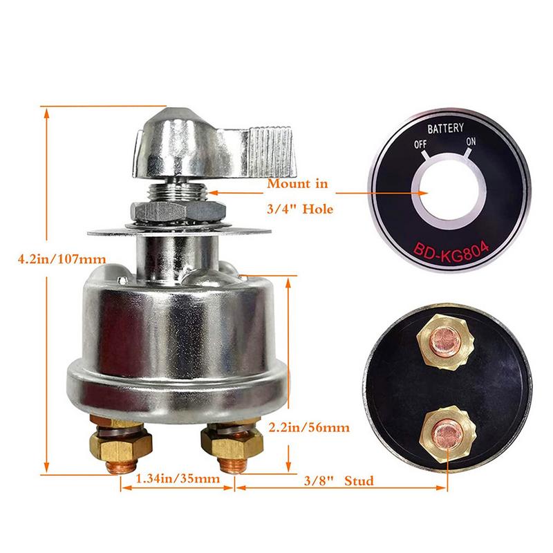 Battery Isolator On-Off For Car Powerful 300A Battery Isolator On-Off Vehicles Battery Cut Off On-Off Portable Battery Isolator