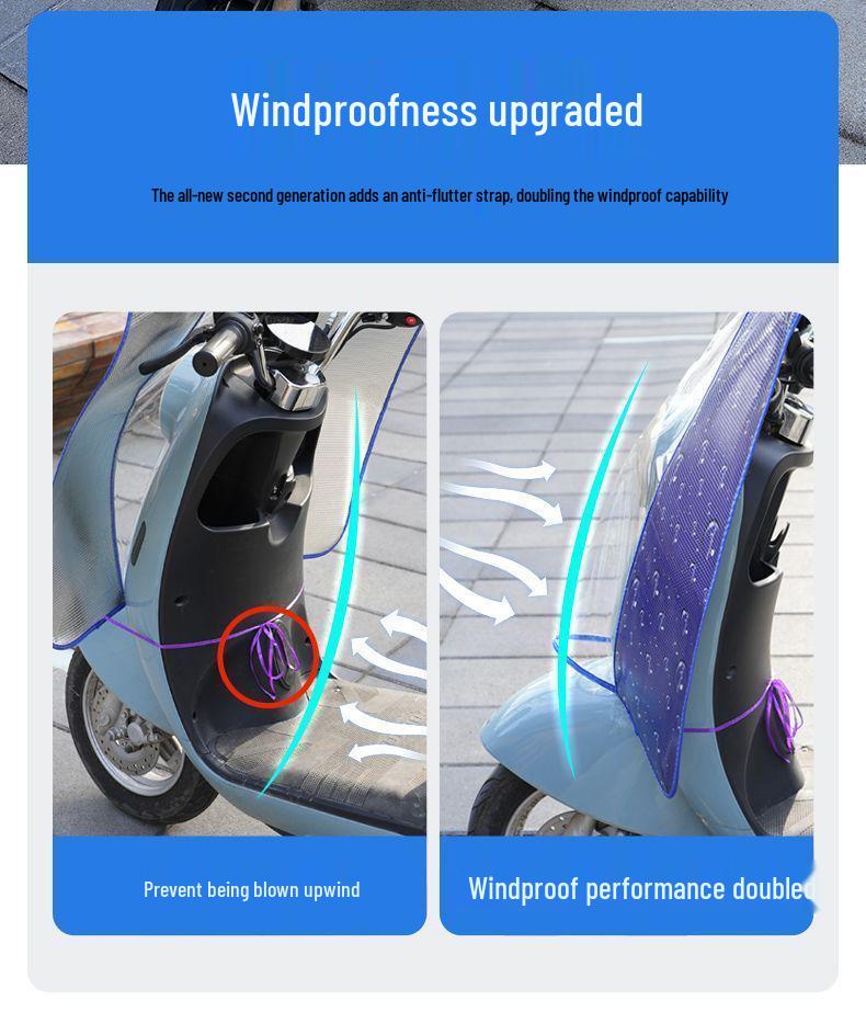Elektrofahrzeug Motorrad Windschutzscheibe Sonnenschutz: Verbesserte Batterieabdeckung für Regen- und Windschutz