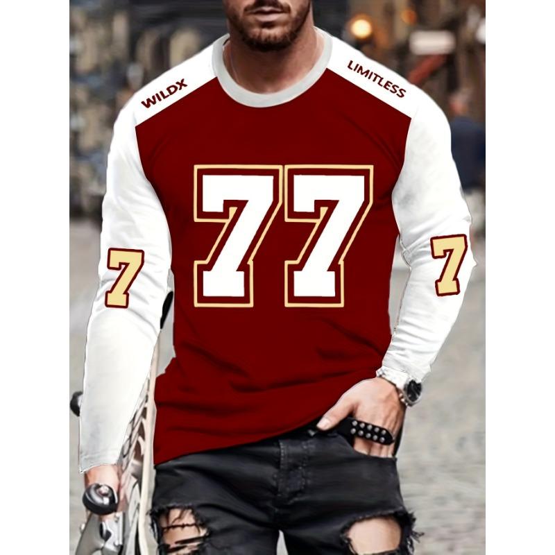 

Мужская спортивная футболка с длинным рукавом XL