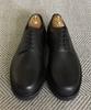 Joenshoe Human Black Stitch Derby Work Boots Oxford Matte Black