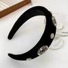 Velvet Headband Female Face Wash Minimalistic Hairhoop Advanced Daily Headhoop Hair Accessories
