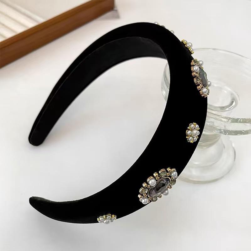 Velvet Headband Female Face Wash Minimalistic Hairhoop Advanced Daily Headhoop Hair Accessories