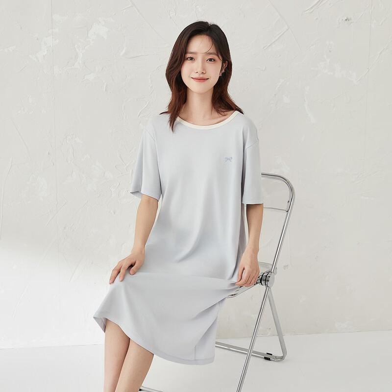 Women s 100% Cotton Short-Sleeve Lounge Dress 160