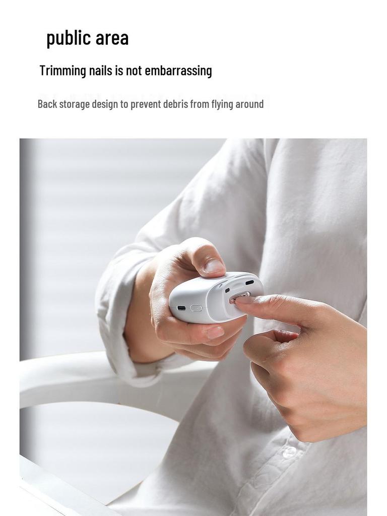 Seemagic Automatischer elektrischer Nagelknipser: Tragbarer Trimmer für Nägel von Senioren & Babys