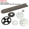 35# Chain Rear Sprocket Available In 60T 65T 75T for Mini Bike Go Kart Trike ATV Cart Doodle Blitz Dirt Bug Racer Dirt Pit Bike