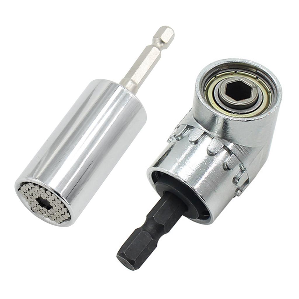 3 ks 105 Stupňů Vrtací Šroubovák Sada Ráčna Adaptér Nástrčného Klíče Průmyslové Ruční Nářadí