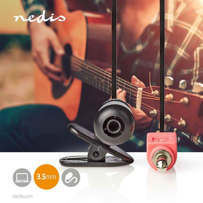 Microphone Cravate - Nedis - Clip - Jack 3.5 mm - Filaire - Noir