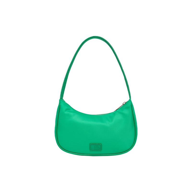 New MLB Nylon Shoulder Bag Dumpling Bag Shoulder Bags Women's Grass Green/Teal 3ABQS032N-50GNS