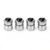 4Pcs Aluminum Car Tire Valve Caps Diamond Tyre Valve Airtight Cover Waterproof Dust For Alfa Romeo Giulietta GT 159 Automobiles Ctv122