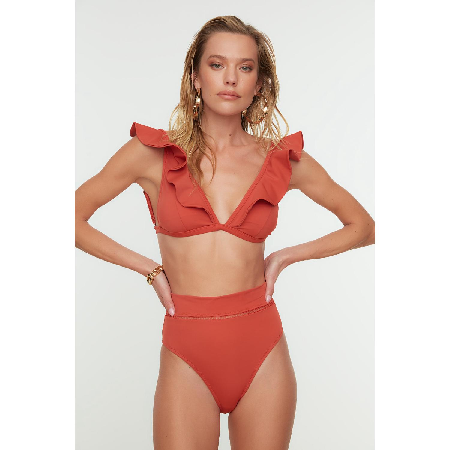 

Низ бикини с аксессуарами в полоску корицы Tbess22ba0027 34 синий