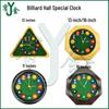 Solid Wood Octagonal Billiard Wall Clock