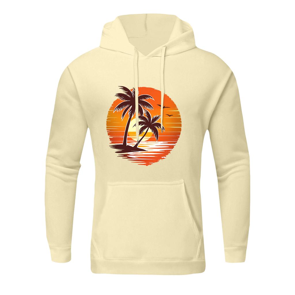 Men's Loose Flag Printed Hooded Sweatshirt Men's Casual Fashion Sports Sweatshirt