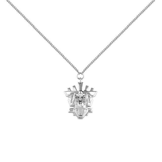 925 Sterling Silver Gold Coated Silver Quartz Motif Necklace Choker Long Chain Luxury Women Weddng Jewelry Wholesale