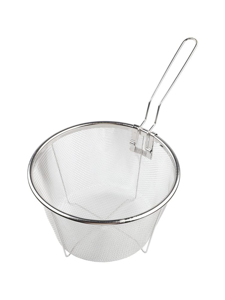 Easy Food Release Non-Stick Fry Basket Portable Colander Strainer With Handle